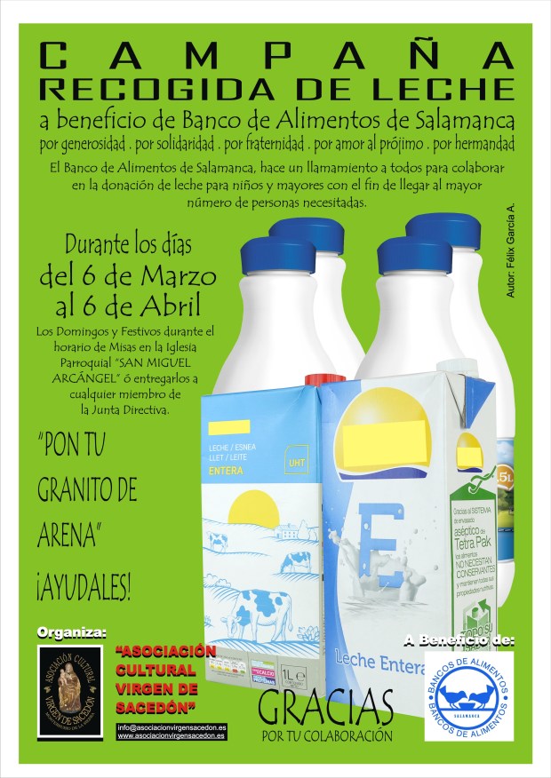 CAMPAu00D1A DE RECOGIDA DE LECHE 2015