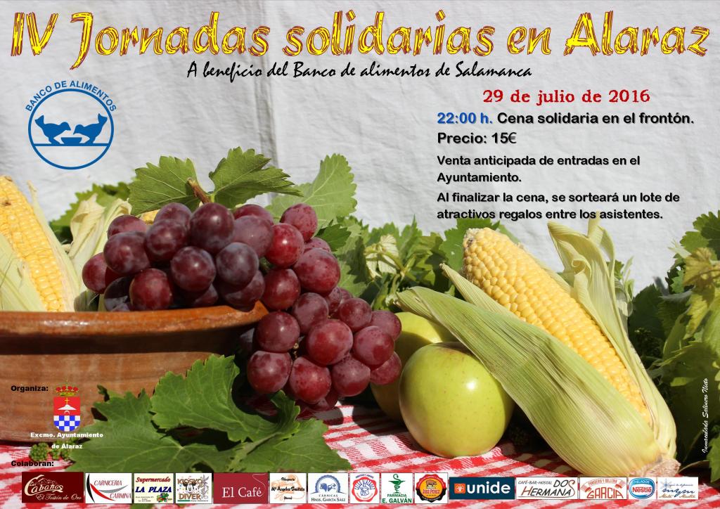 Cartel jornadas solidarias 2016 DIN A3 baja calidad